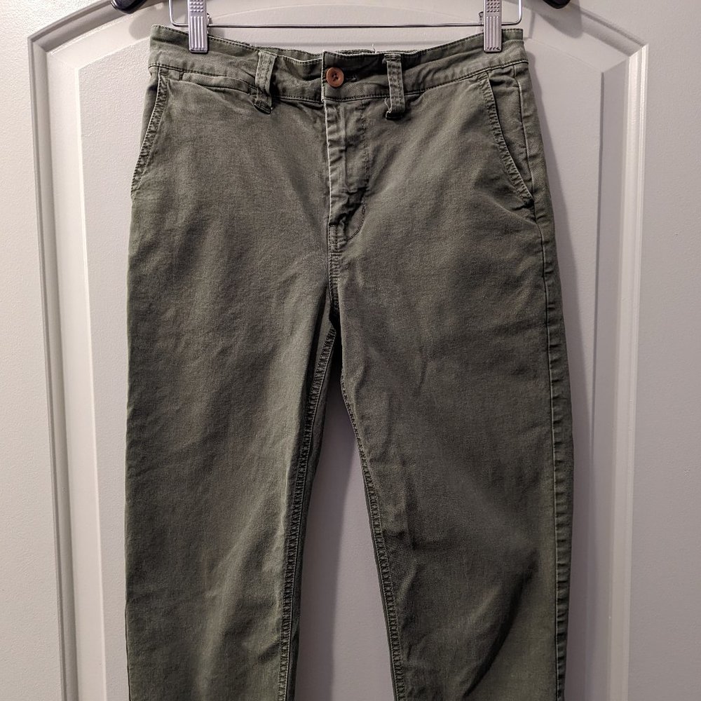 Madewell Green Highrise Cropped Pant